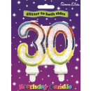 SIMON ELVIN GLITTER NUMBER CANDLE-30