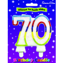 SIMON ELVIN GLITTER NUMBER CANDLE-70