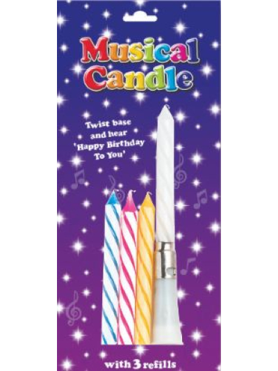 SIMON ELVIN ASST MUSICAL CANDLE