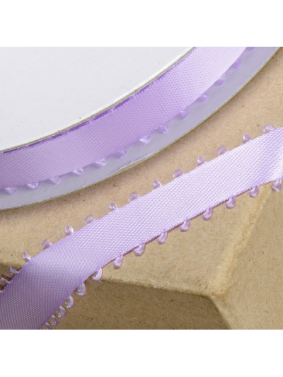 PICOT EDGE SATIN RIBBON LILAC 12MMX25M