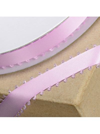 PICOT EDGE SATIN RIBBON PINK 12MMX25M