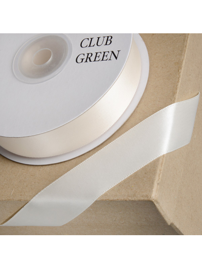 DELUXE SATIN RIBBON 15MMX25M IVORY