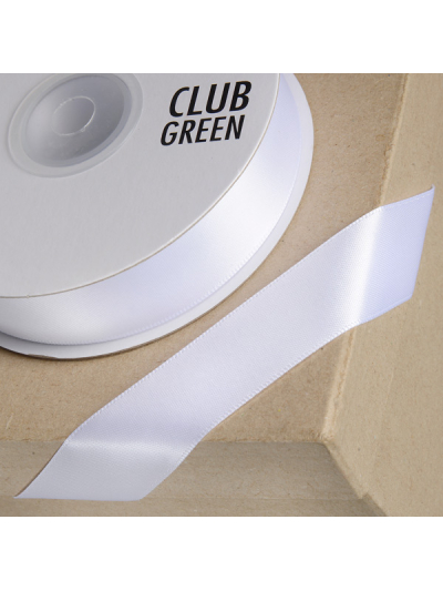 DELUXE SATIN RIBBON 15MMX25M WHITE