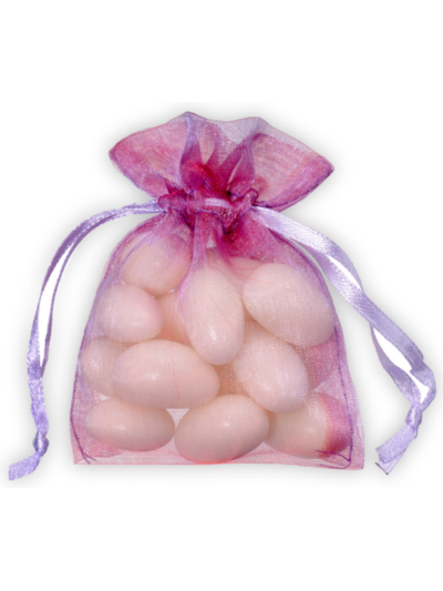 CLUB GREEN 2 TONE SMALL ORGANZA POUCH LILAC PK10