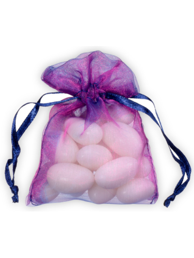 CLUB GREEN 2 TONE SMALL ORGANZA POUCH PLUM PK10