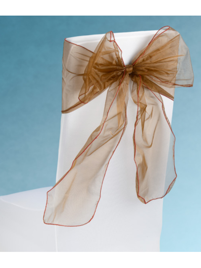 SNOW SHEER CHAIR TIE CH/BROWN