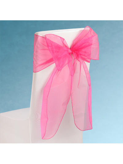 SNOW SHEER CHAIR TIE FUCHSIA