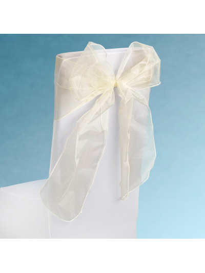 SNOW SHEER CHAIR TIE IVORY