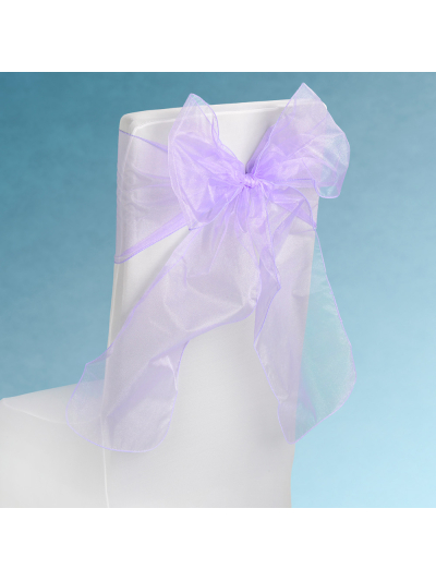 SNOW SHEER CHAIR TIE LILAC