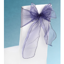 SNOW SHEER CHAIR TIE NAVY BLUE
