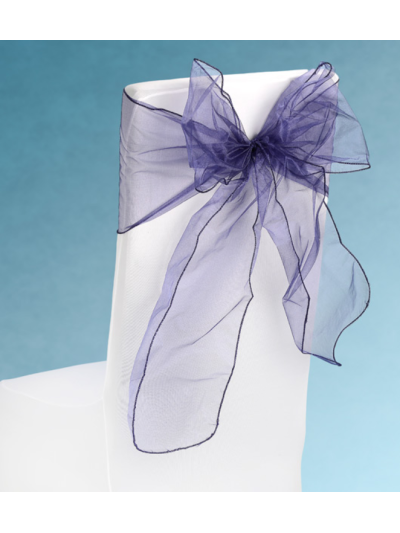 SNOW SHEER CHAIR TIE NAVY BLUE