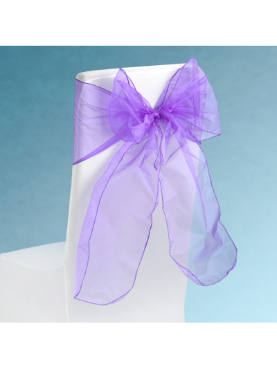 SNOW SHEER CHAIR TIE PURPLE