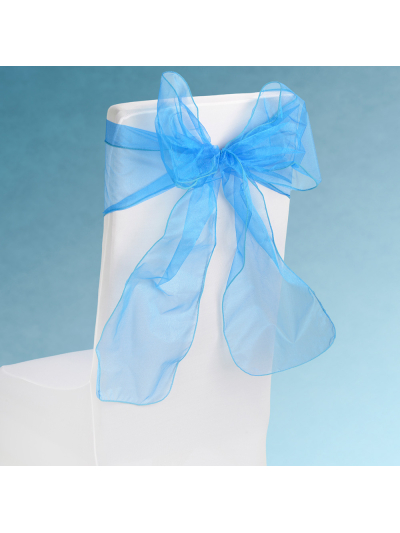SNOW SHEER CHAIR TIE TURQUOISE