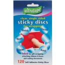 ULTRTAPE 25MM STICKY DISCS CLEAR 120/SLV
