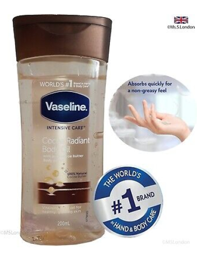 VASELINE COCOA RADIANT BODY OIL PACK OF 6