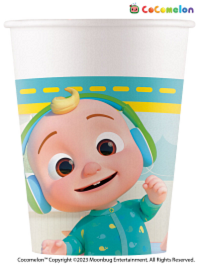 COCOMELON PAPER CUPS 200ML PK8