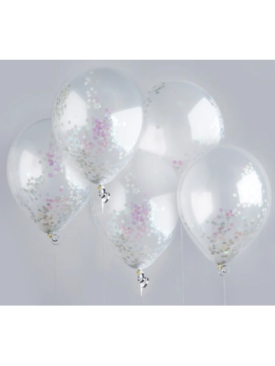 HOOTYBALLOO SILVER BALLOONS PK5: SELECT YOUR FAVOURITE