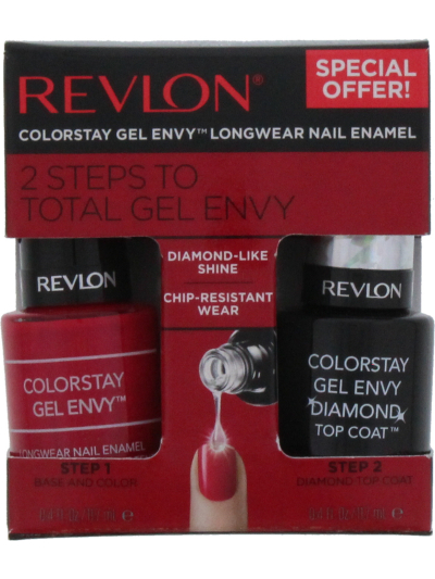 REVLON COLRSTAY GEL ENVY LONGWEAR NAIL ENAMEL-750 ROULETTE RUSH PACK OF 2