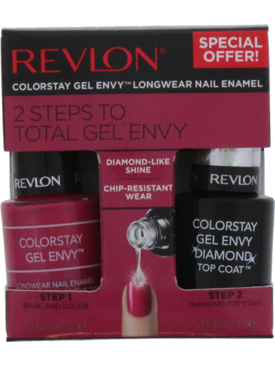 REVLON COLORSTAY GEL ENVY LONGWEAR NAIL ENAMEL- 740 ROYAL FLUSH, PACK OF 2