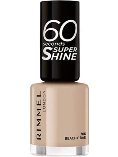 RIMMEL LONDON 60 SECONDS SUPER SHINE NAIL POLISH - 706 BEACHY BAE