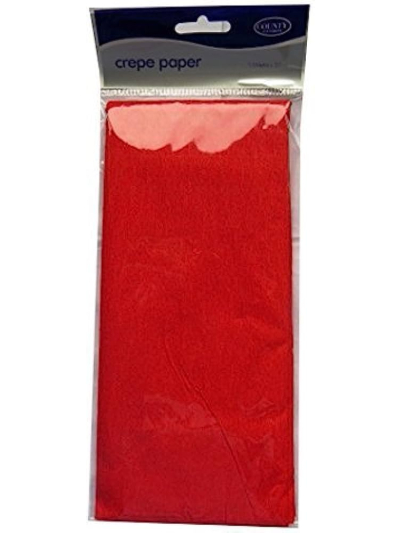 RED CREEPE PAPER