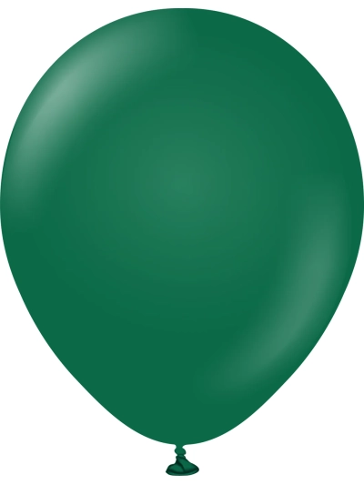 KALISAN 12IN DARK GREEN BALLOONS PK100
