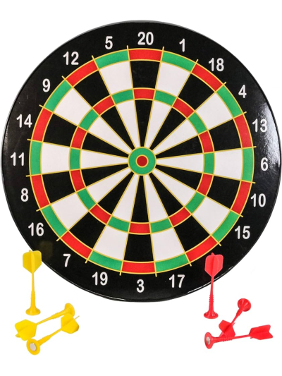 M.Y 16" MAGNETIC DARTBOARD WITH 6 DARTS