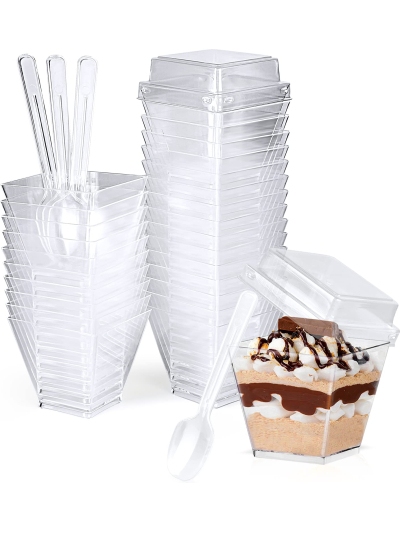 ROYAL PETITE DESSERT CUP W/LID 180ML PK6