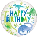 UNIQUE 18" BLUE AND GREEN DINOSAUR FOIL BALLOON