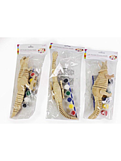 35X21CRAFT WOODEN DINOSAUR MODELS