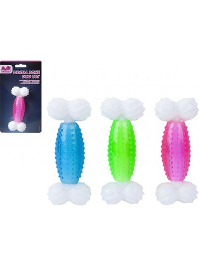 PET PRO PLAYTIME DENTAL BONE DOG TOY NYLON