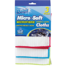 DUZZIT 3PK MICROFIBRE WASH & WIPE CLOTH