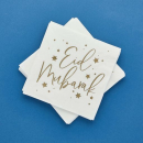 HOOTYBALLOO EID PAPER NAPKINS WITH GOLD FOILING PK16.