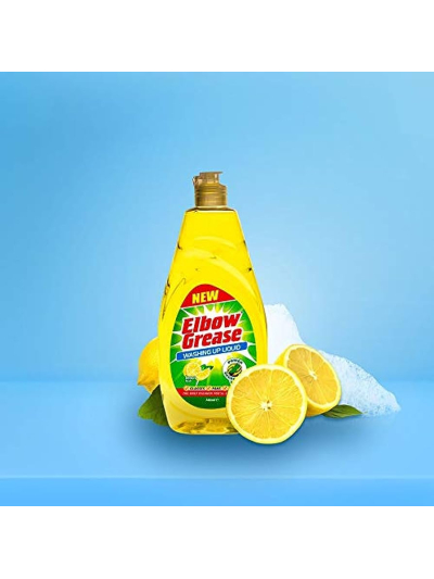 ELBOW GREASE WASHING UP LIQUID LEMON FRESH 600ML