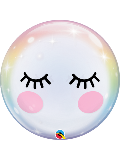 QUALATEX 22" EYELASHES BUBBLE BALLOON