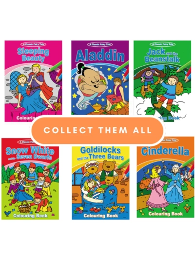 CLASSIC FAIRY TALE COLOURING BOOKS (SIX TITLES TO CHOOSE FROM)