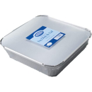 FOIL DISH + LID 24CMX24CM PK2