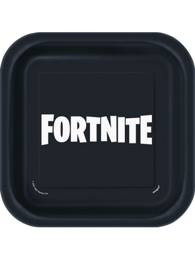 UNIQUE 22.2 CM FORTNITE DISPOSABLE PLATES PK8