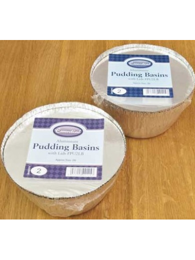 ALUMINIUM PUDDING BASINS W/LIDS PK4