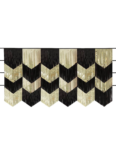 UNIQUE 6FT SCALLOP FRINGE GARLAND BACKDROP KIT
