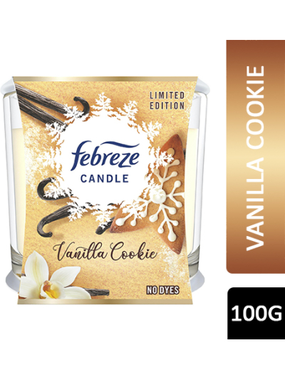 FEBREZE 100G CANDLE VANILLA COOKIE.