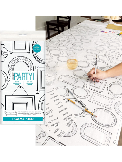 UNIQUE 54"X84" GAME PAPER TABLECOVER