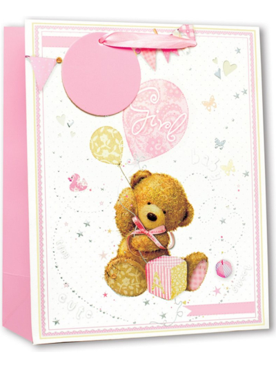 S/ELVIN LARGE BABY GIRL G/BAGS W/FOIL 6