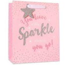 S/ELVIN MEDIUM GIFT BAGS W/GLITTER 6