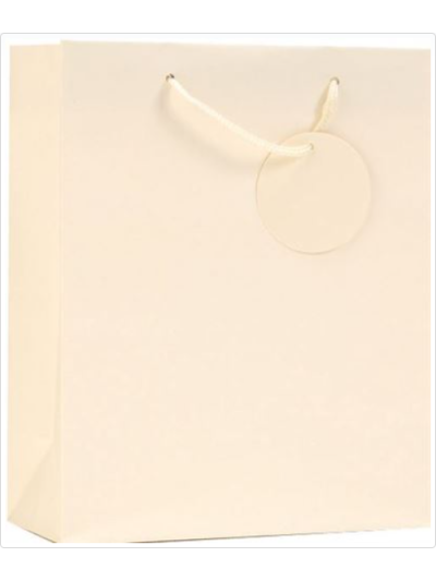SIMON ELVIN SMALL GIFT BAG "CREAM" PACK OF 6