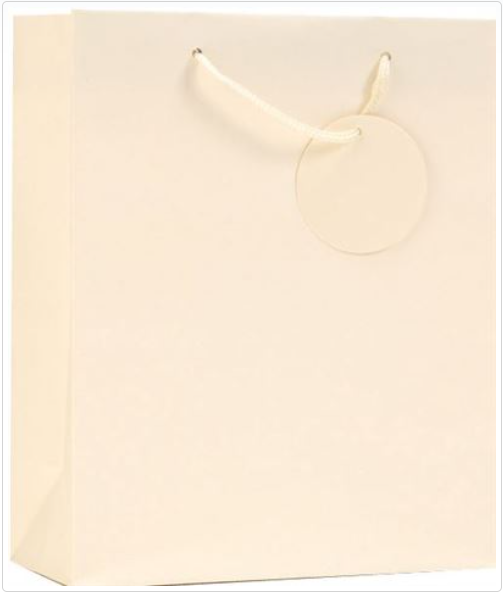 SIMON ELVIN SMALL GIFT BAG "CREAM" PACK OF 6