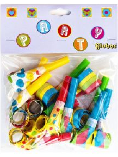 GLOBOS PARTY BLOWOUTS PK12
