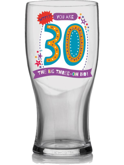 VIBE 30TH PINT GLASS