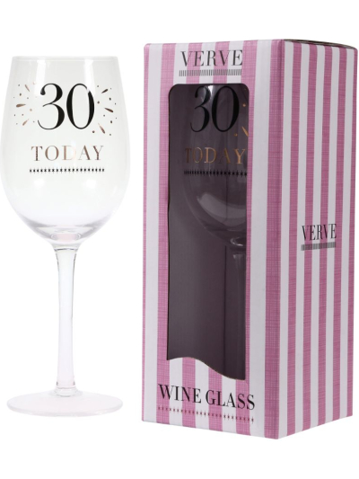 VERVE 30TH WINE GLASS