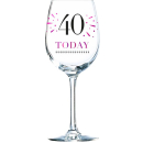 VERVE 40TH WINE GLASS